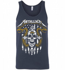 Metallica Snake Skull Jacksonville Jaguars Logo Tank - zezetee