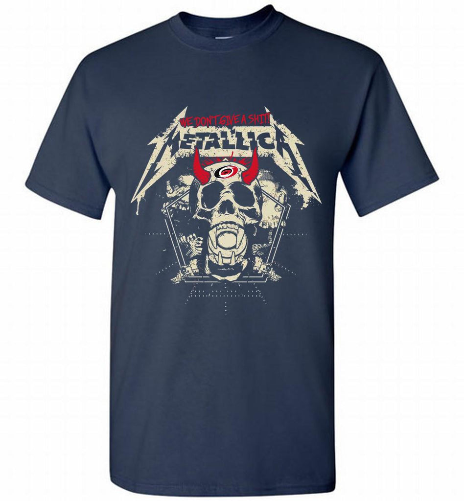 Metallica We Don't Give A Shit Carolina Hurricanes Shirt | zezetee