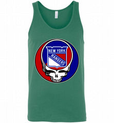 NHL TEAM NEW YORK RANGERS X GRATEFUL DEAD LOGO BAND Tank - zezetee