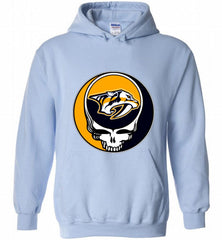 NHL TEAM NASHVILLE PREDATORS X GRATEFUL DEAD LOGO BAND Hoodie - zezetee