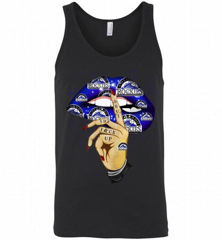 MLB Colorado Rockies Lip Shut The Fuck Up Tank - zezetee