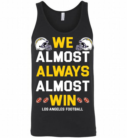 Los Angeles Los Angeles ChargersWe Almost Always Almost Win Tank - zezetee