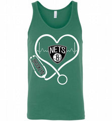Nurse Heartbeat Love Brooklyn Nets Tank - zezetee