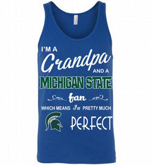 I'M A Grandpa And A Michigan State Spartans Fan Tank - zezetee
