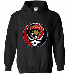 NHL TEAM FLORIDA PANTHERS X GRATEFUL DEAD LOGO BAND Hoodie - zezetee