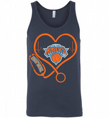 Nurse Heartbeat Love New York Knicks Tank - zezetee
