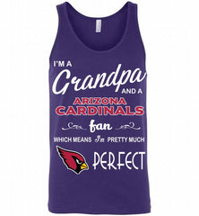 I'M A Grandpa And A Arizona Cardinals Pretty Much Perfect Tank - zezetee