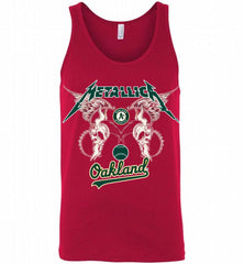 Metallica Oakland Athletics Logo Tank - zezetee