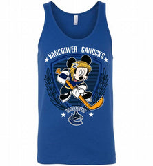 NHL Hockey Mickey Mouse Vancouver Canucks Disney Tank - zezetee