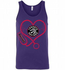 Nurse Heartbeat Love Toronto Raptors Tank - zezetee