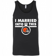 I MARRIED INTO THIS CLEVELAND BROWNS GIFT Tank - zezetee