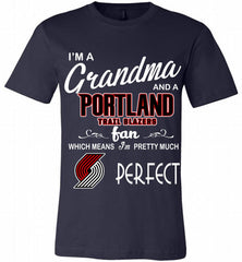 I'M A Grandma And A Portland Trail Blazers Fans Perfect Canvas USA - zezetee