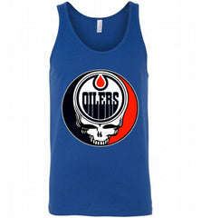 NHL TEAM EDMONTON OILERS X GRATEFUL DEAD LOGO BAND Tank - zezetee