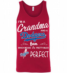 I'M A Grandma And A Los Angeles Dodgers Fans Gift Tank - zezetee