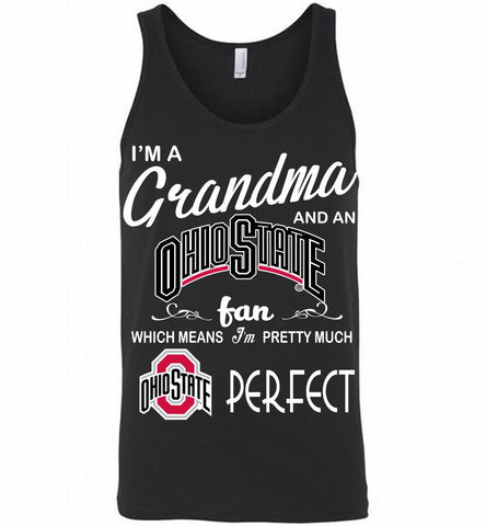 I'M A Grandma And A Ohio State Buckeyes Fan Tank - zezetee