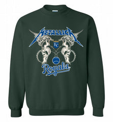 Metallica Kansas City Royals Logo Crewneck Sweatshirt - zezetee