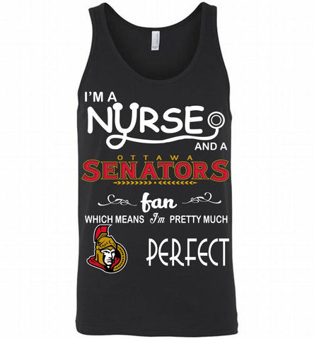 I'M A Nurse And A Ottawa Senators Fans Gift Tank - zezetee