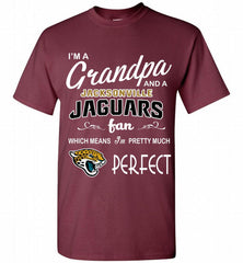I'M A Grandpa And A Jacksonville Jaguars Pretty Much Perfect Shirt - zezetee