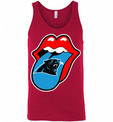 Carolina Panthers  x The Rolling Stones Logo Tank - zezetee