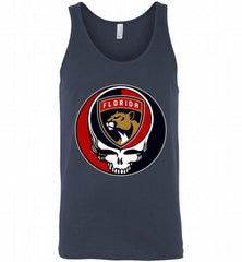 NHL TEAM FLORIDA PANTHERS X GRATEFUL DEAD LOGO BAND Tank - zezetee