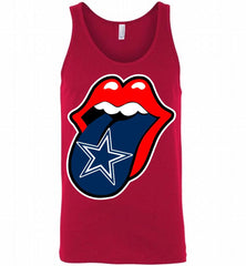 Dallas Cowboys  x The Rolling Stones Logo Tank - zezetee
