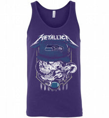 Metallica Skull Snake Seattle Seahawks Tank - zezetee