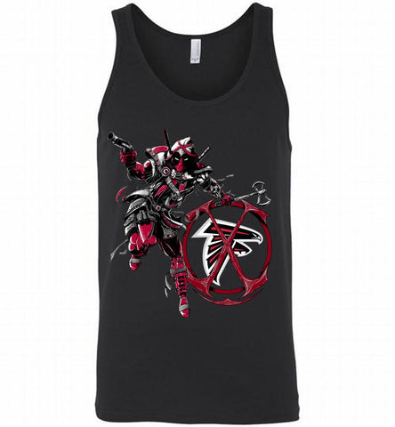 Deadpool Assassin Atlanta Falcons Fan Tank - zezetee