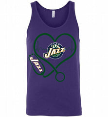 Nurse Heartbeat Love Utah Jazz Tank - zezetee