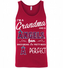 I'M A Grandma And A Los Angeles Angels Fans Gift Tank - zezetee