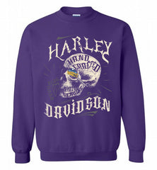 HARLEY DAVIDSON SKULL Denver Nuggets Crewneck Sweatshirt - zezetee