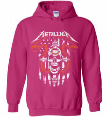 Metallica Snake Skull Chicago Bears Logo Hoodie - zezetee