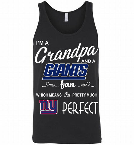 I'M A Grandpa And A New York Giants Pretty Much Perfect Tank - zezetee