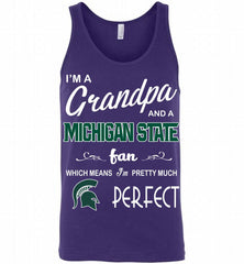 I'M A Grandpa And A Michigan State Spartans Fan Tank - zezetee