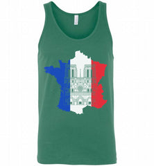 Notre-Dame Paris France map Tank - zezetee