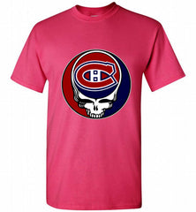 NHL TEAM MONTREAL CANADIENS X GRATEFUL DEAD LOGO BAND Shirt - zezetee