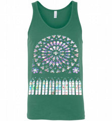 Stained glass notre dame cathedral Tank - zezetee