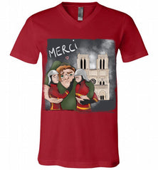 The Hunchback of Notre Dame Firefighter Paris V-Neck Shirt - zezetee