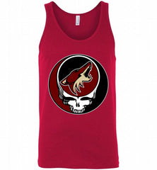 NHL TEAM ARIZONA COYOTES X GRATEFUL DEAD LOGO BAND Tank - zezetee