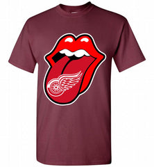 Detroit Red Wings  x The Rolling Stones Logo Shirt - zezetee