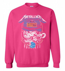 Metallica Skull Snake Denver Nuggets Crewneck Sweatshirt - zezetee