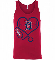 Nurse Heartbeat Detroit Tigers Tank - zezetee