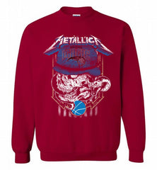 Metallica Skull Snake Orlando Magic Crewneck Sweatshirt - zezetee