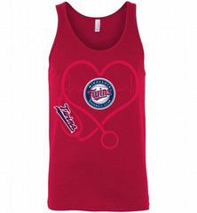 Nurse Heartbeat Minnesota Twins Tank - zezetee