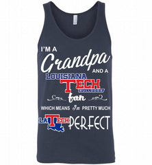 I'M A Grandpa And A Louisiana Tech Bulldogs Fan Tank - zezetee