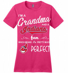 I'M A Grandma And A Cleveland Indians Fans Gift Ladies Perfect - zezetee