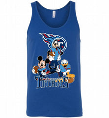 Disney Mickey Goofy Donald Disney Tennessee Titans Team Tank - zezetee