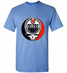 NHL TEAM EDMONTON OILERS X GRATEFUL DEAD LOGO BAND Shirt - zezetee