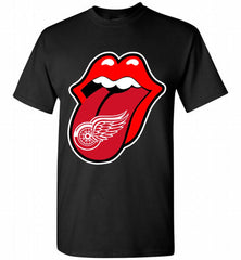 Detroit Red Wings  x The Rolling Stones Logo Shirt - zezetee