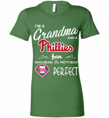 I'M A Grandma And A Philadelphia Phillies Fans Gift Bella Ladies Tee - zezetee