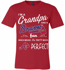 I'M A Grandpa And A Atlanta Braves Fans Gift Canvas USA - zezetee